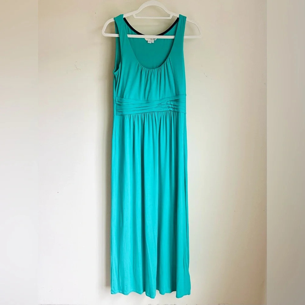 Boden Sleeveless Jersey Maxi Dress - Green Lotus - Size 8P